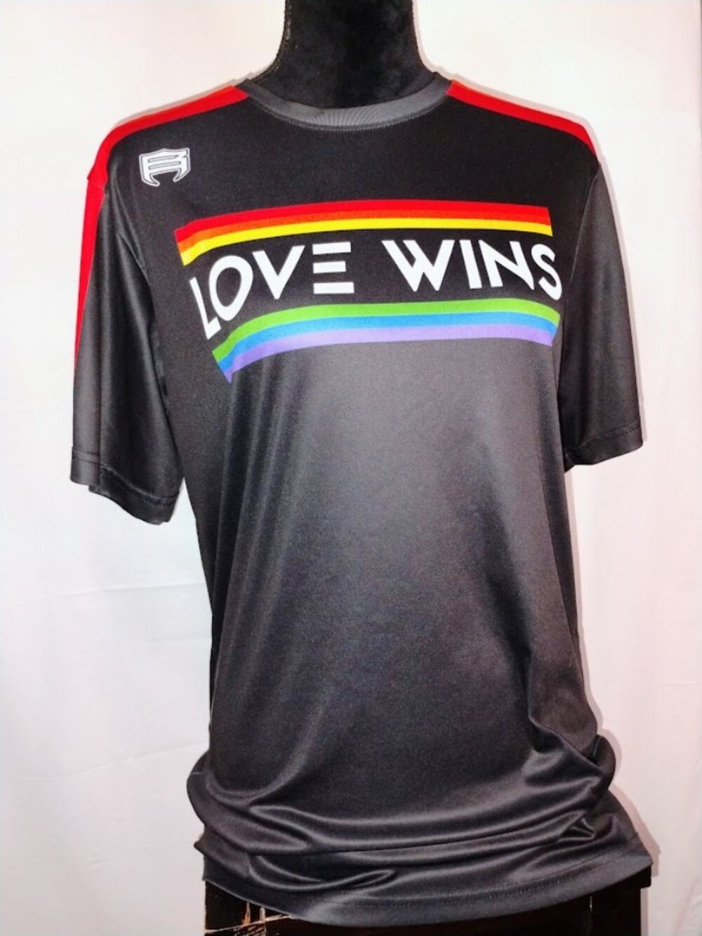 Berserk Athletics "Love Wins" Pride Athletic Jersey - Black / Rainbow